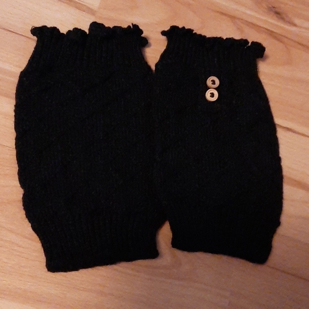 Black boot cuffs
